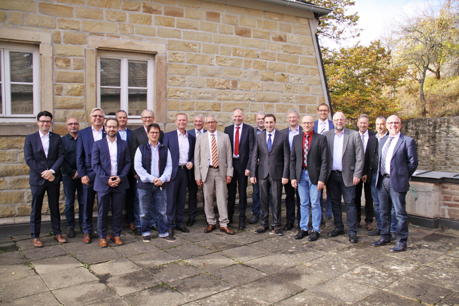 Mitglieder bei der Kooperationsgründung am 07.11.2018 auf der Burg Lichtenberg bei Kusel.